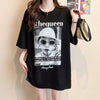 話題沸騰中 レース アバンギャルド 切り替え ホットダイヤモンド 3色選択 半袖Tシャツ＜U-8547＞