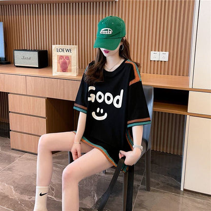 期間限定 プリント全2色 カジュアル 半袖Tシャツ カットソー ＜U-8603＞