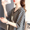 ゆったり感アップ 切り替え オシャレ度満点 プリント Tシャツ カットソー＜U-3387＞