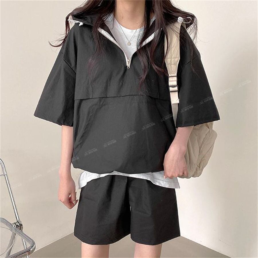 今季マストバイ カジュアル 真夏も快適 4色 半袖 Tシャツ ショートパンツ セットアップ ＜U-11156＞