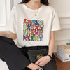 オシャレ度満点 切り替え 着心地抜群 プリント Tシャツ カットソー＜U-3408＞