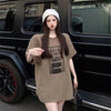 レトロ プリント オシャレ度満点 Tシャツ カットソー＜U-3309＞