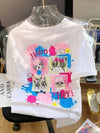 絶対欲しい ゆったり 個性派 半袖Tシャツ ホワイト ＜U-4954＞