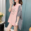 個性的なデザイン 切り替え 今季大好評 プリント Tシャツ カットソー＜U-3595＞