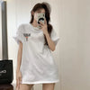 今季大好評 切り替え 美感いっぱい プリント Tシャツ カットソー＜U-3458＞