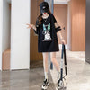 着回し力抜群 チュール 新作 切り替え ピンク プリント スパンコール プリント全3色 半袖Tシャツ カットソー ＜U-8557＞