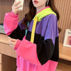 大人可愛いカラーマッチングフード付き