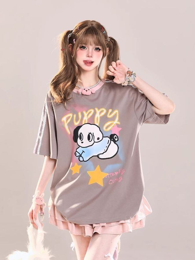 定番シンプル 絶対流行 売れ筋 早い者勝ち カジュアル 2色選択 Tシャツ<U-11462>