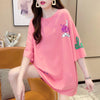新商品 プリント ファッション ゆったり 全4色 半袖 Tシャツ＜U-11443＞