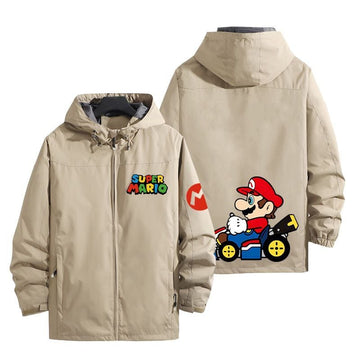 話題沸騰中   撥水加工 プリントロゴ 男女兼用 5色展開 マウンテンパーカー U-12740