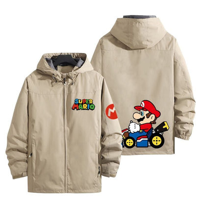 話題沸騰中   撥水加工 プリントロゴ 男女兼用 5色展開 マウンテンパーカー U-12740