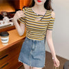 カジュアル 切り替え オシャレ度満点 プリント Tシャツ カットソー＜U-3565＞