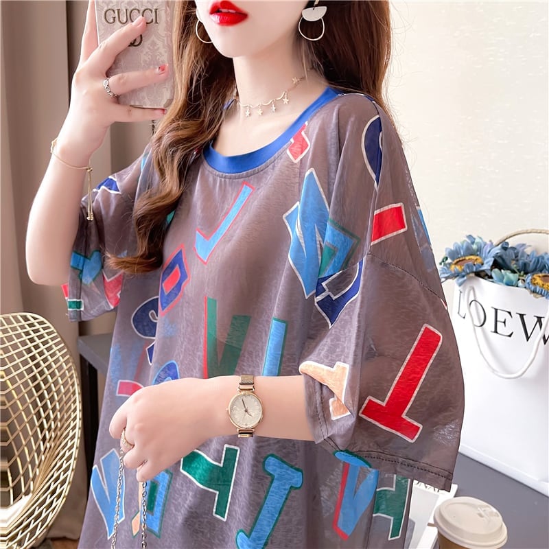 女子マスト 半袖 紫外線対策 ラウンドネック Tシャツ ＜U-8641＞