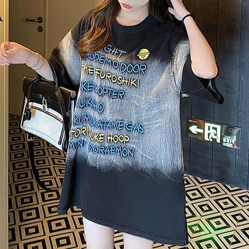 ファッション アルファベット カジュアル Tシャツ カットソー＜U-3092＞