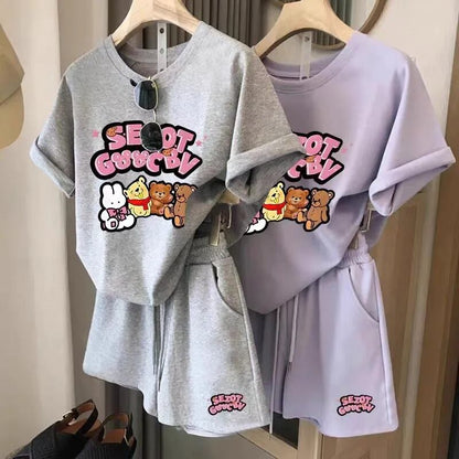 カジュアル 半袖 全４色 Tシャツ ショートパンツ セットアップ ＜U-11598＞