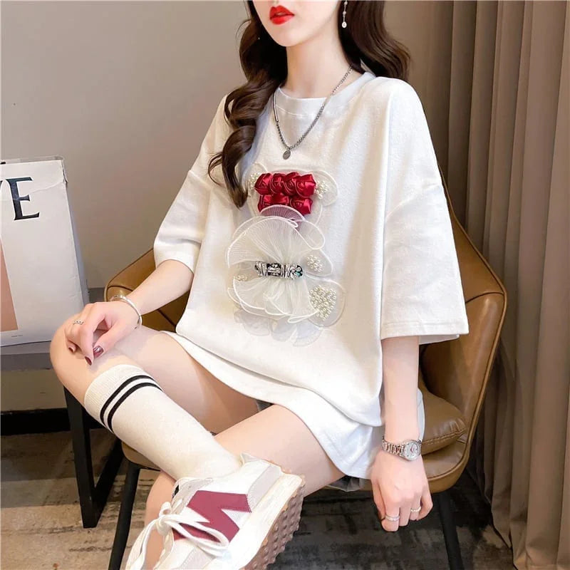 デザインセンス重工業立体パターンベアーズニューアイロンダイヤメッシュ半袖Tシャツ<U-2916>