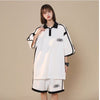 定番シンプル 半袖Ｔシャツⅹパンツセット 絶対流行 男女兼用<U-6538>