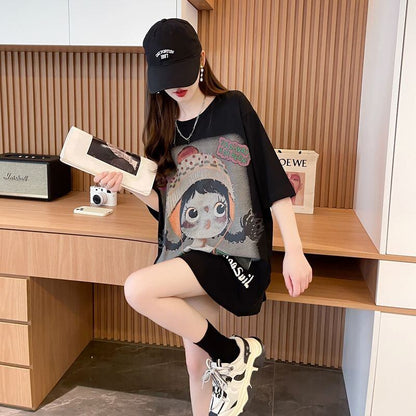 新作 特別デザイン アバンギャルド プリント全3色 半袖Tシャツ カットソー ＜U-8605＞