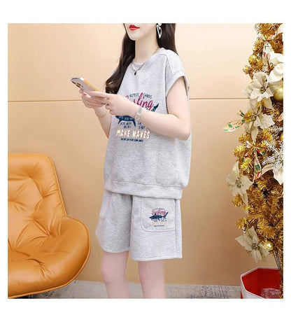 今季マストバイ ファッション カジュアル 半袖Ｔシャツⅹパンツセット全3色 <U-8265>