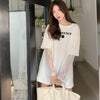 スタイリッシュ 一目惚れ 切り替えレース Tシャツ カットソー トップス＜isf-2972＞