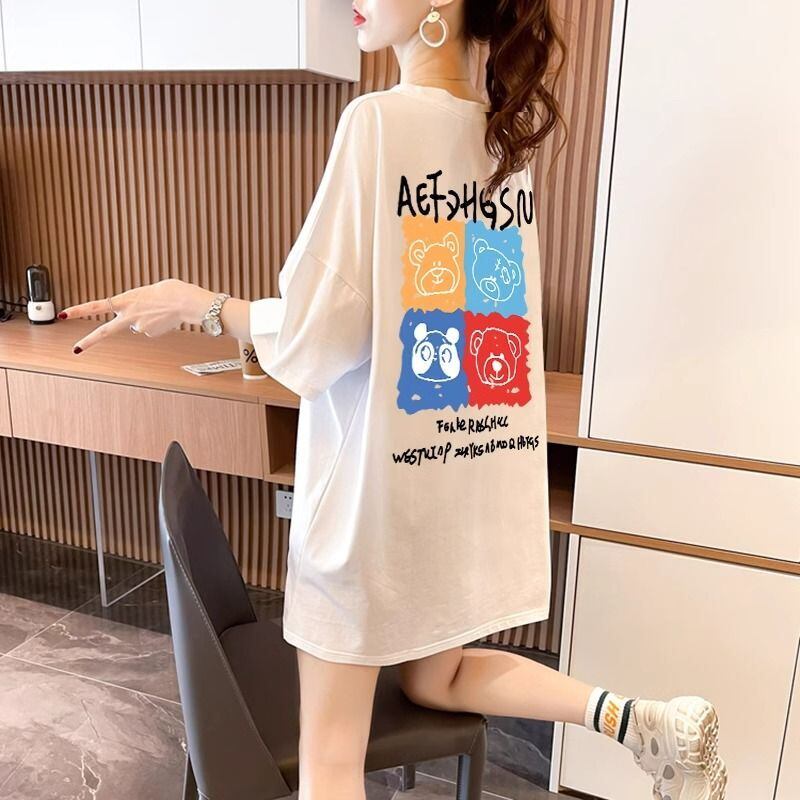 大活躍 プリント カジュアル 5色選択 半袖Tシャツ＜U-8584＞