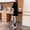 オシャレ度満点 ラウンドネック 美感いっぱい プリント Tシャツ カットソー＜U-2911＞