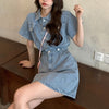 清純甘くて女子力UP POLOネック 一目惚れ ワンピース＜U-3231＞