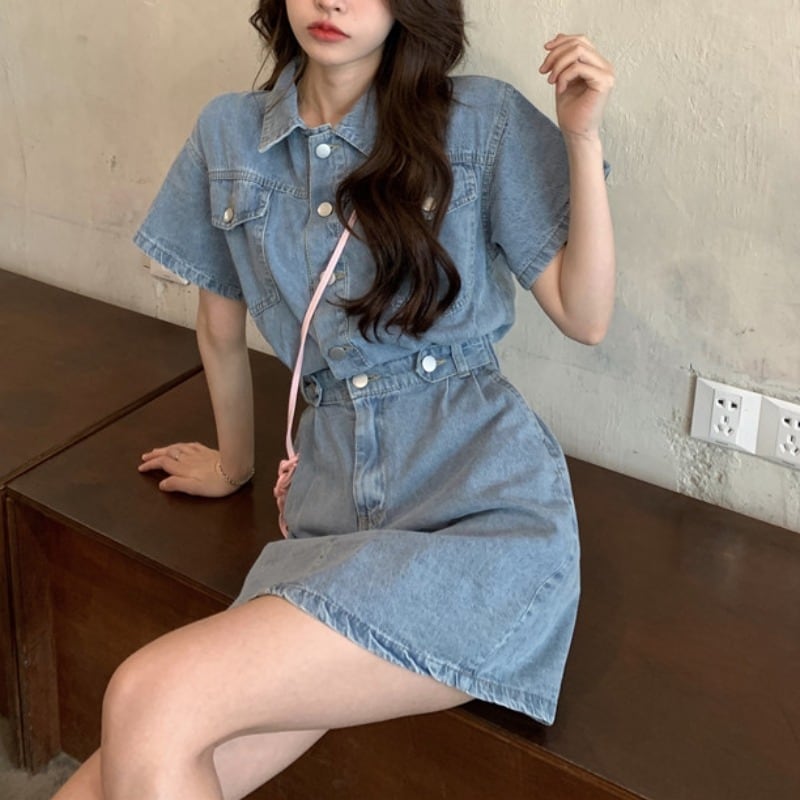 清純甘くて女子力UP POLOネック 一目惚れ ワンピース＜U-3231＞
