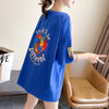 デザイン感 切り替え チャーミング プリント Tシャツ カットソー＜U-3409＞