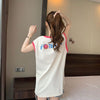 【半額！期間限定！！】超人気 ファッション カジュアル プリント ノースリーブ Tシャツ<U-8487>
