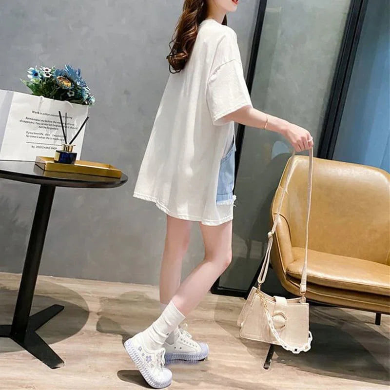 個性的なデザイン 3色選択可 一目惚れ Tシャツ カットソー＜U-3056＞