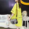 超人気 ダメージ加工 ゆったりロング丈 三色半袖Tシャツ＜U-8107＞