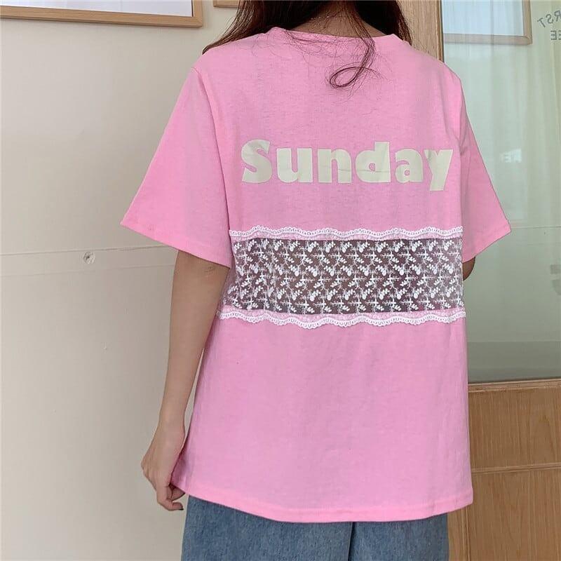 個性的なデザイン 3色選択可 バックで綺麗 Tシャツ カットソー＜U-3023＞