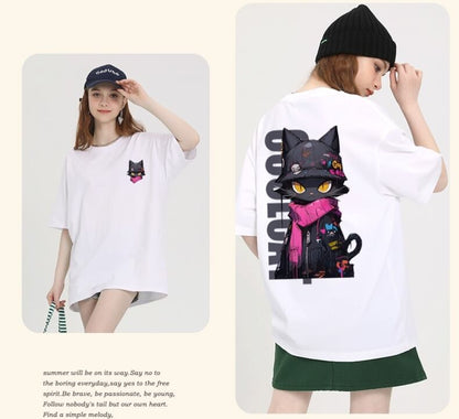 絶対欲しい 絶対流行 キュート 早い者勝ち カジュアル 2色選択 Tシャツ<U-11137>