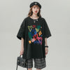 売り切れ必至 プリント ファッション 4色選択 半袖Tシャツ＜U-8594＞