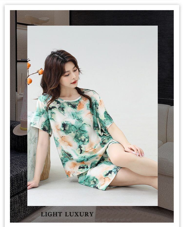 売り切れ必至 ファッション 今季マストバイ 半袖Ｔシャツⅹパンツセット全6色 パジャマ<U-11551>