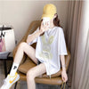 デザイン感 切り替え チャーミング プリント Tシャツ カットソー＜U-3425＞