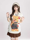 絶対流行 好感度UP 海外トレンド カジュアル 全3色 半袖 Tシャツ ＜U-11109＞