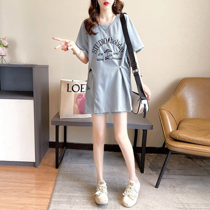 着心地抜群 切り替え 女性力を高める Tシャツ＋ショートパンツ セットアップ＜U-3612＞
