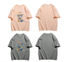 スタイルアップ カジュアル おしゃれ度高め プリント全5色 半袖Tシャツ<U-9437>
