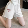 美人度アップ 特別デザイン 上品 半袖 Tシャツ ショートパンツ セットアップ ＜U-8874＞
