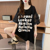 ファッション 切り替え 個性派 プリント 3色選択 半袖Tシャツ＜U-8548＞