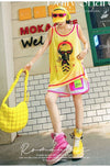 軽い生地が夏にぴったり！ ノースリーブ プリント全2色 Tシャツ カットソー＜U-11359＞