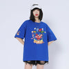 話題沸騰中 ゆったり カジュアル プリント 6色 半袖Tシャツ＜U-8164＞