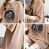 カジュアル 切り替え ファッション プリント Tシャツ カットソー＜U-3581＞