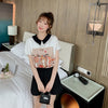 美人度アップ シフォン スウィート 半袖 Tシャツ ショートパンツ セットアップ ＜U-9234＞