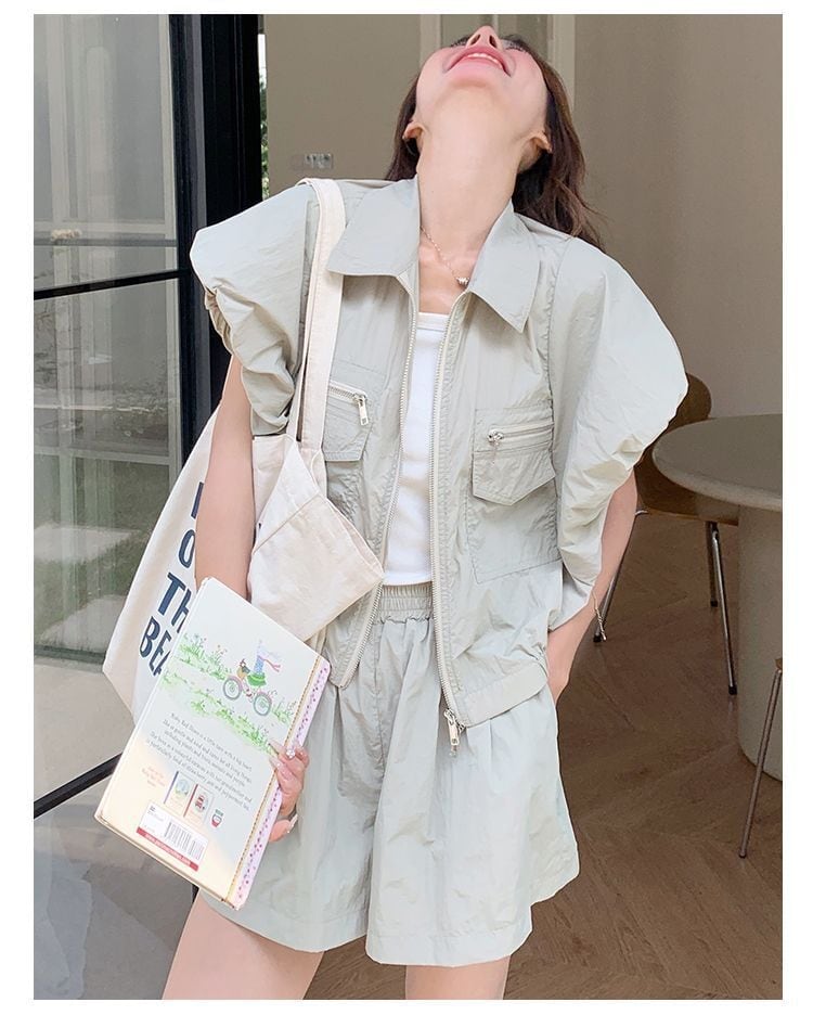 ファッション デニム 個性派 半袖Ｔシャツⅹパンツセット<U-11726>