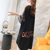 春夏新作 プリントTシャツ ロング アルファベット ＜U-2809＞