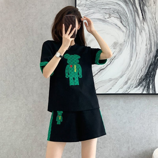 大好評 カジュアル 話題沸騰中 切り替え 全3色 半袖 Tシャツ ショートパンツ セットアップ ＜U-9007＞