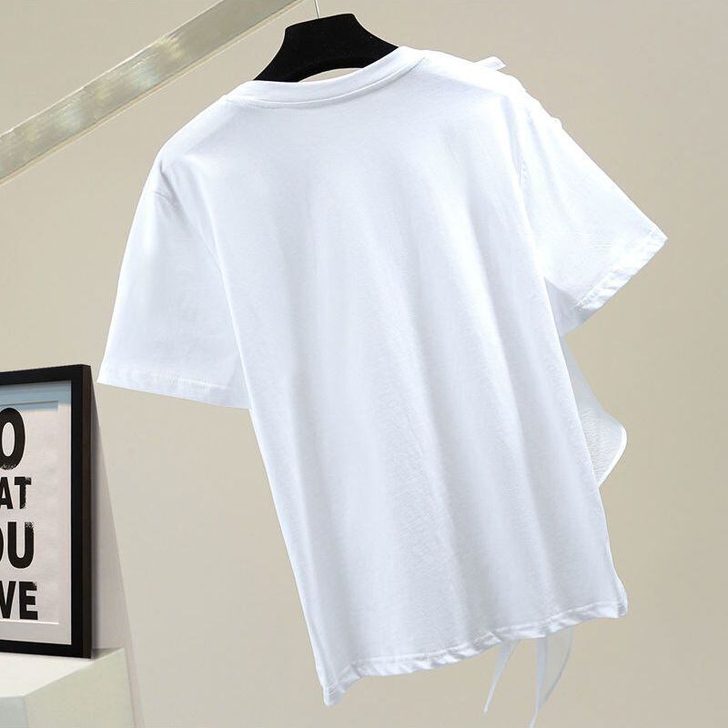 好感度100％ 早い者勝ち 絶対流行 カジュアル 2色選択 Tシャツ<U-11896>
